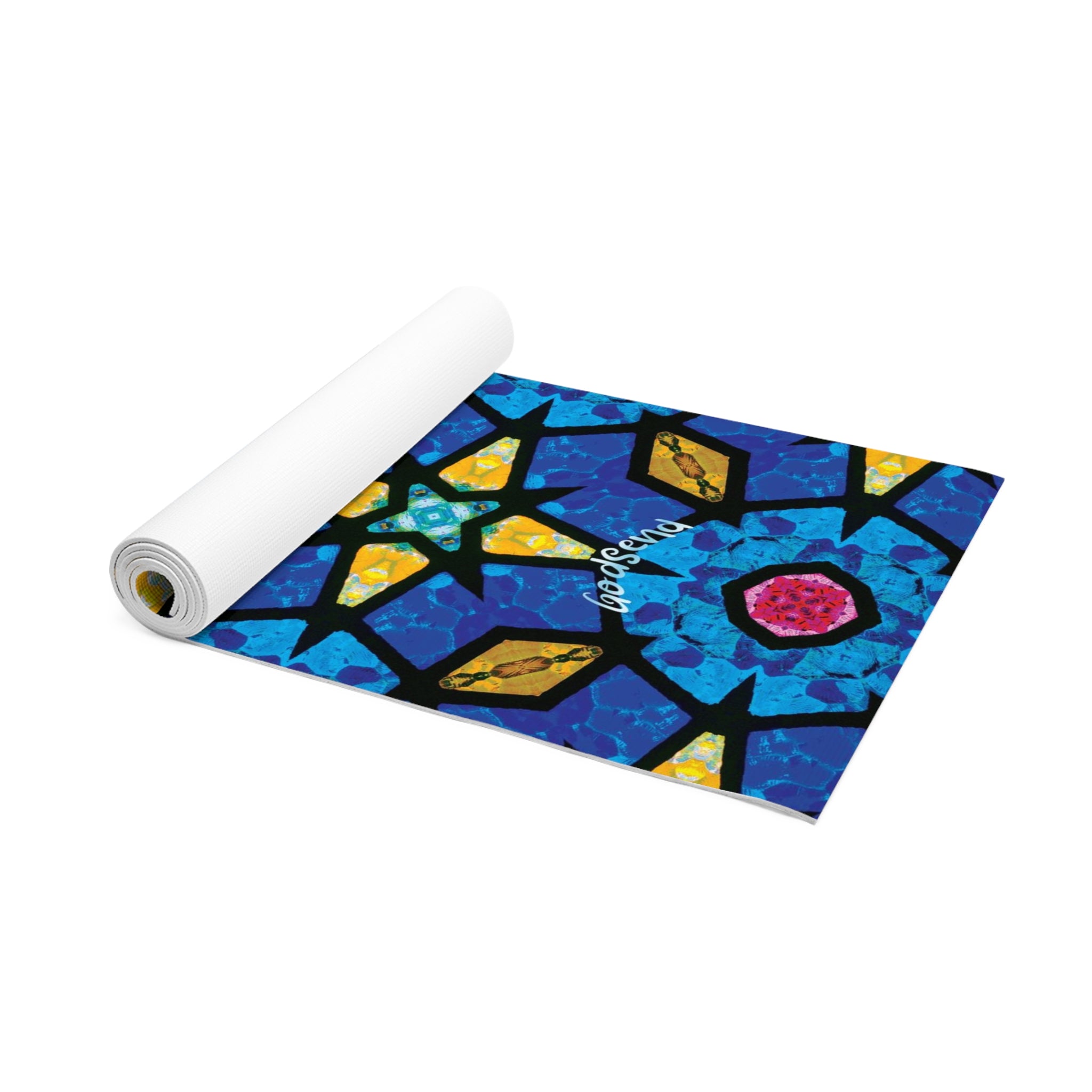 Stained Glass Stars — Christian Yoga Mat